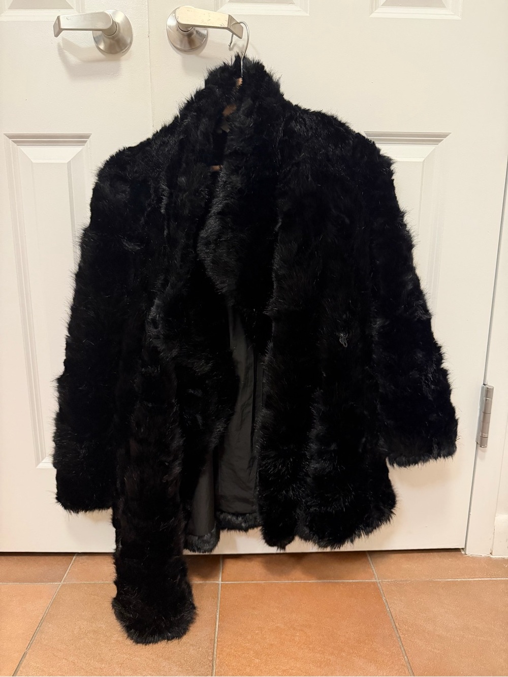 Zara Black Faux Fur Jacket